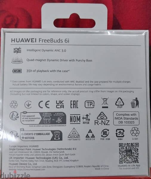 earpods.   huawei freebuds 6i 2