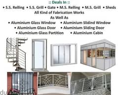 Call us for any fabrication/gypsum/steel/wooden/interior/exterior work 0