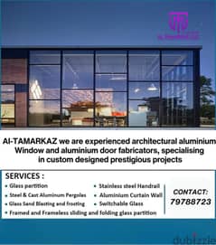 We do all kinds of Aluminum-upvc-Steel-Shade &glasswork as a cotractor