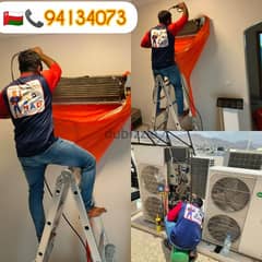 A/C installation and shifting fitting تنظيف و صيانة مركزى عادى مكيفات