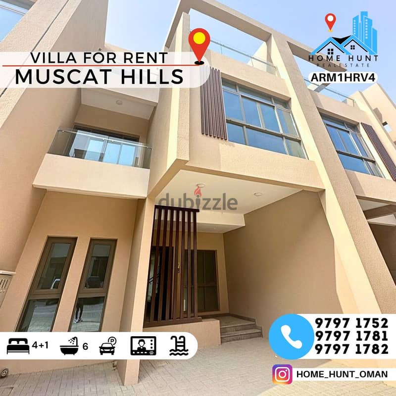 MUSCAT HILLS | LUXURIOUS 4+1 BR VILLA WITH PRIVATE POOL 0