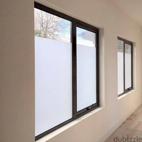 Windows Sticker Installation service Frosted Black Tint Film Designing 0