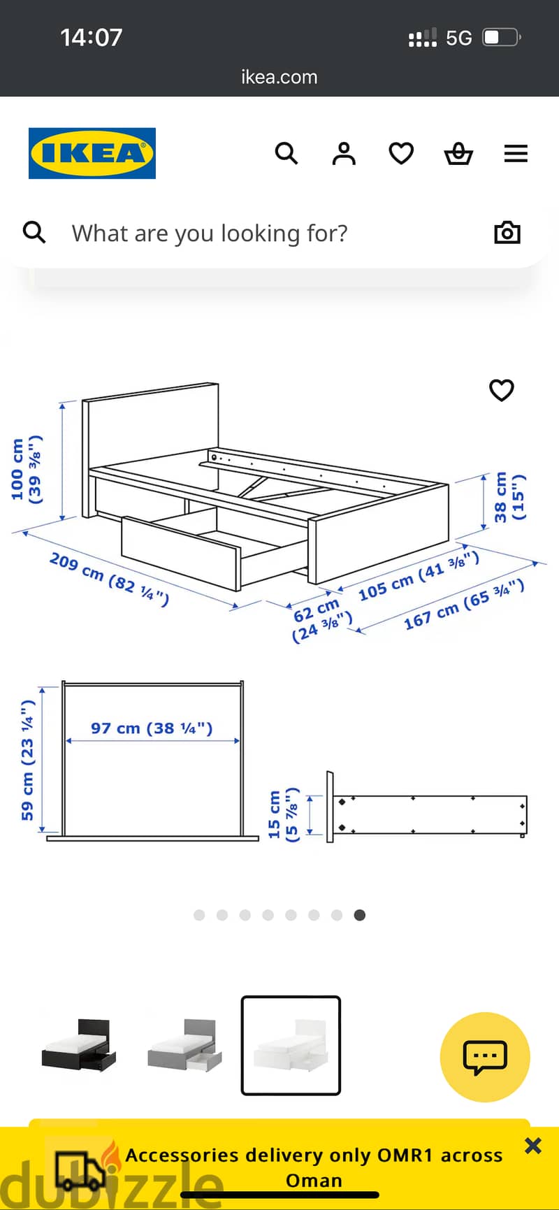 IKEA Malm 90x200 bed frame 2