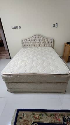 Queensize Bed and headboard. 150cm x 200cm