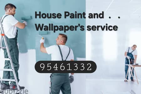 House Flat Painting and Wallpaper installation service