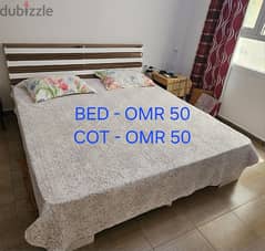 Double cot with bed 0