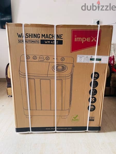 Impex, semi Automatic washing machine. 1