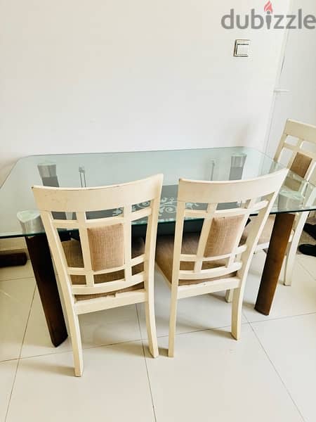 dinning table with 4 chairs 2