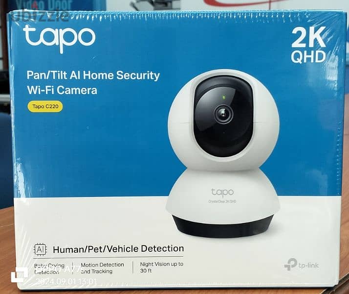 tapo Tp-Link
4MP Wi-Fi Camera Pan/Tilt Al Home Security
Tapo C220 0