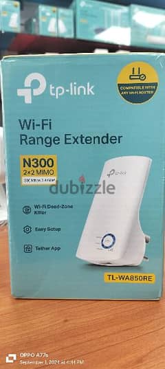 tp-link Wi-Fi

Range Extender N300 2×2 MIMO TL-WA850RE