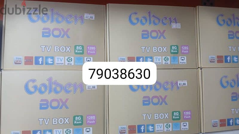 Golden Tv Box with one uear subscription 0