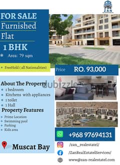 For Slae 1 BHK fully Furnished at Muscat Bay