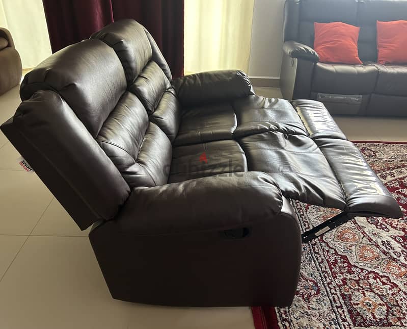 Recliner sofa set, bought last year 1