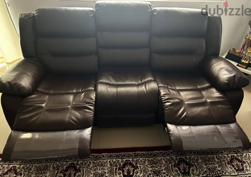 Recliner sofa set, bought last year 2