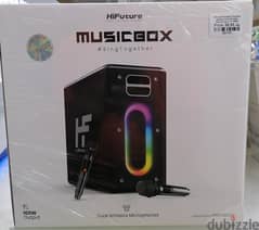 Hifuture MusicBox Karoke Speaker Dual Wireless Microphone -HF HBB8