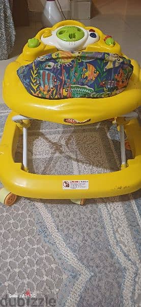 Baby walker and Soft Bed available 3