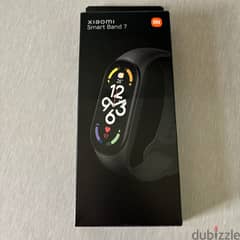 للبيع ساعة Mi Band 7 مع حزام اخضر اصلي من شاومي