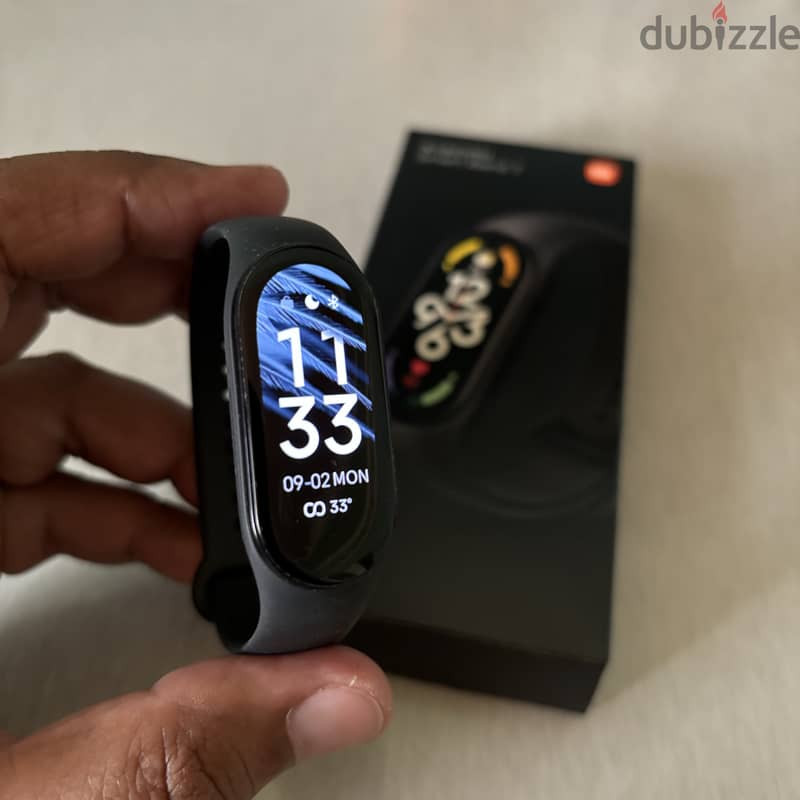 للبيع ساعة Mi Band 7 مع حزام اخضر اصلي من شاومي 2