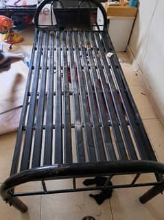 single steel bed