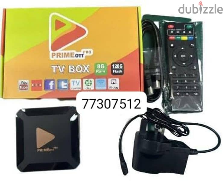 New 8k Tv Box with Ip_Tv one year subscription 0