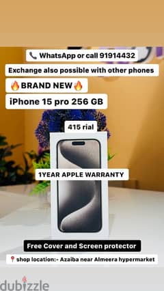 iPhone 15 pro 256 GB brand new