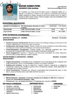 Architect (COA certified) - High Rise Building Experience 0