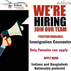 Immigration Counselor ( Female ONLY) 0