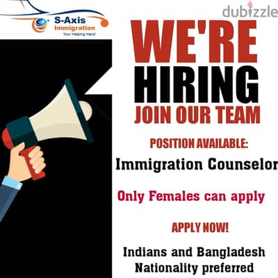 Immigration Counselor ( Female ONLY)