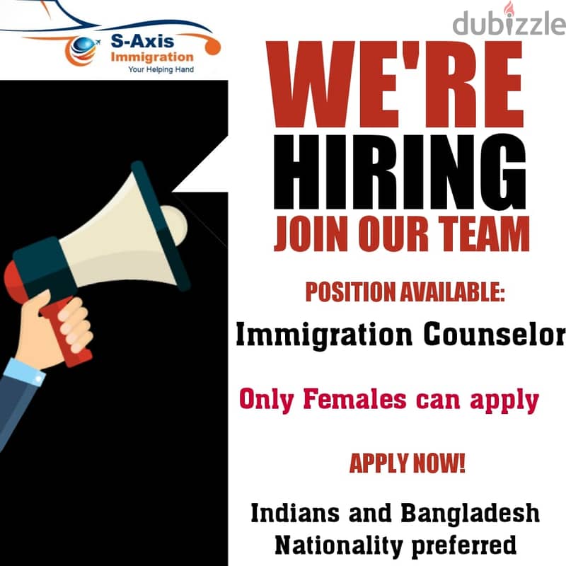 Immigration Counselor ( Female ONLY) 0