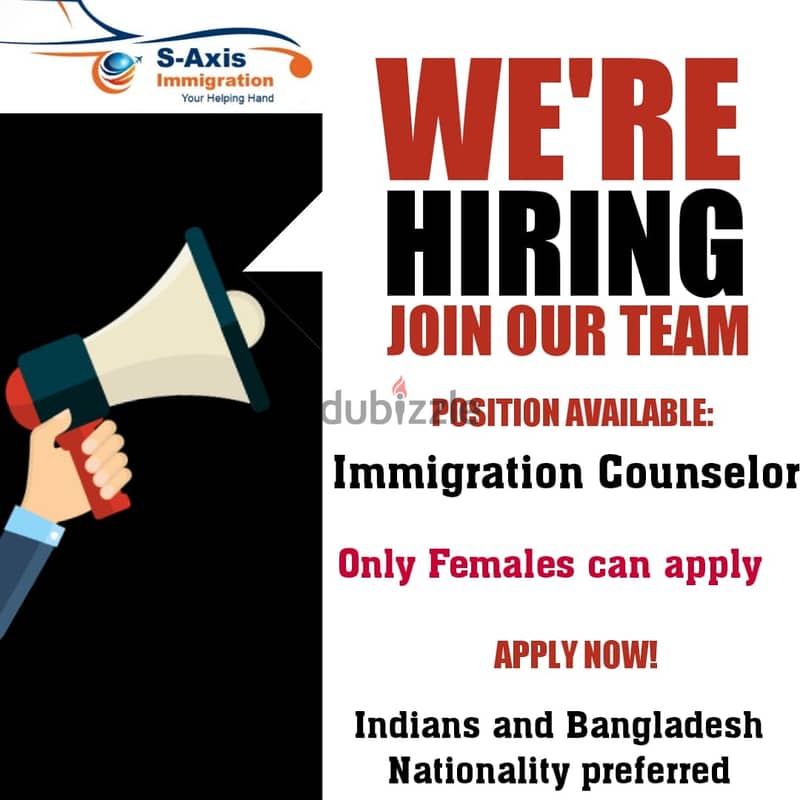 Immigration Counselor ( Female ONLY) 1