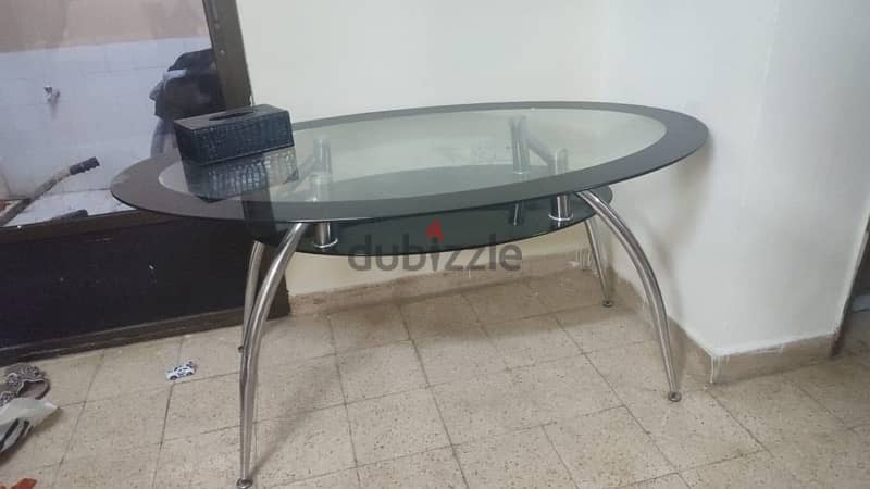 glass table double mini 3