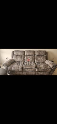 1 year used 3 seat Recliner with charging port