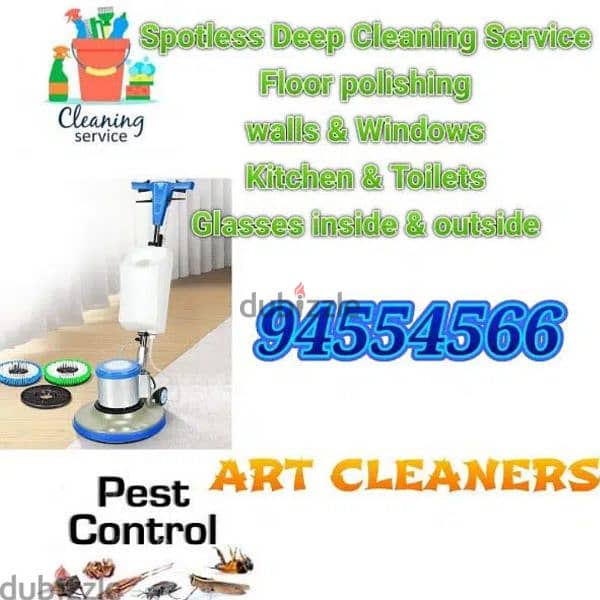 House cleaning villa office apartment deep cleaning service 0