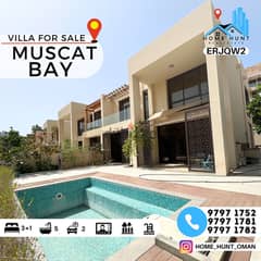 MUSCAT BAY | MODERN UN-FURNISHED 3+1BR WATERFRONT VILLA FOR SALE