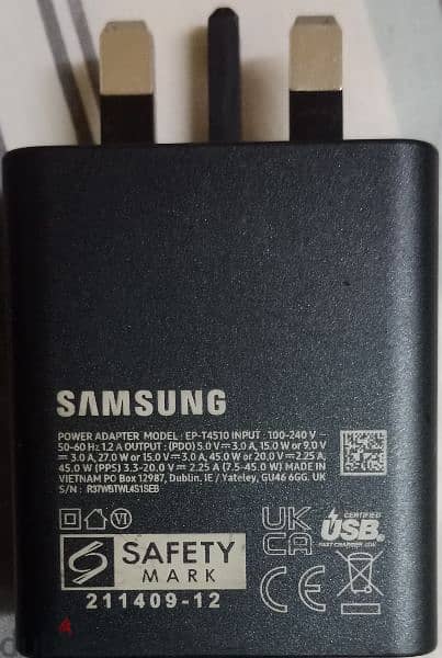 Samsung 45W Original Charger - Like New 1