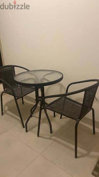 Slightly used Shelf, Shoe Rack, Balcony Chairs with round table 4