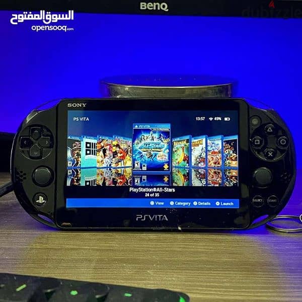 Playstation vita portable jailbreakon with 128 gb memory card 30 games 5