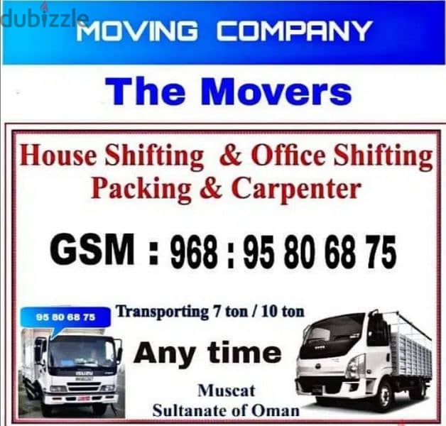 PACKERS AND MOVER 24HOURS TRANSPORT 0