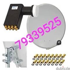 Nilsat arabsat dish Airtel pakast tata saky install