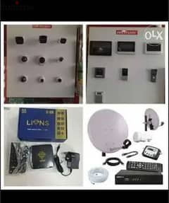 Nilsat arabsat dish Airtel pakast tata saky install