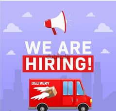 we are hiring delivery man with car