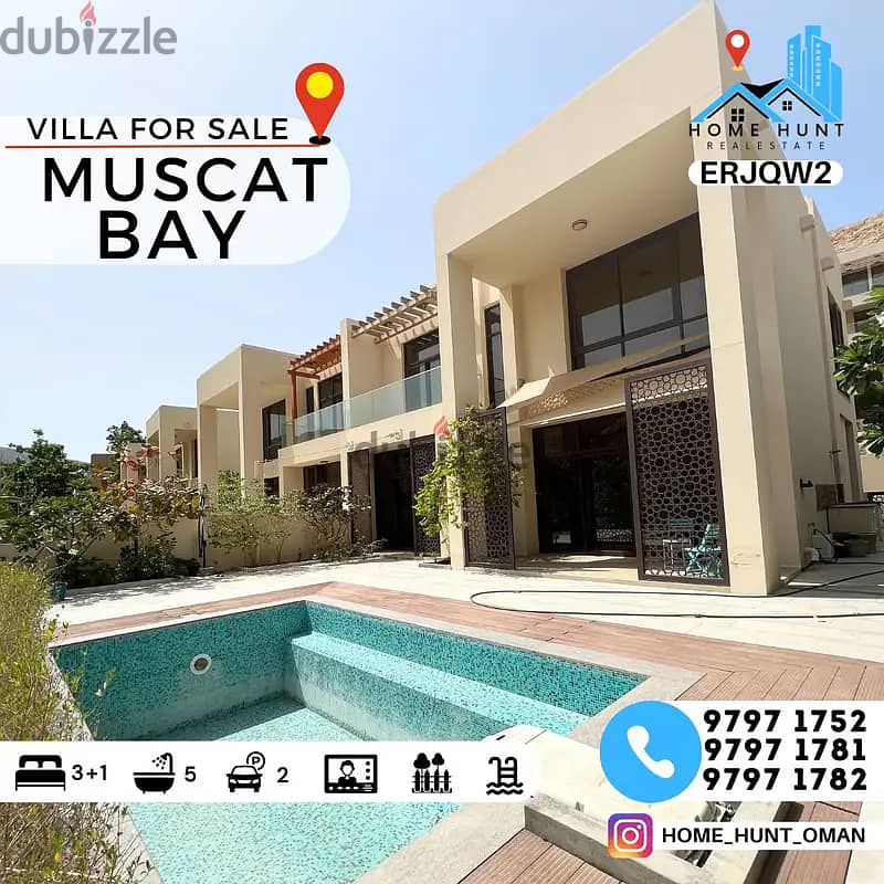 MUSCAT BAY | MODERN 3+1BR WATERFRONT VILLA FOR SALE 0