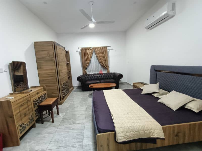 studio flat fully furnished including all bills غرفه وحمام ومطبخ مفروش 3