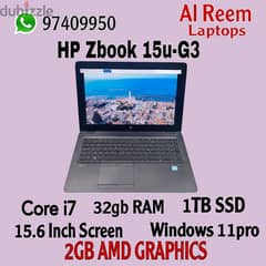 Hp Zbook Core i7 32gb Ram 1Tb Ssd 2gb Graphics