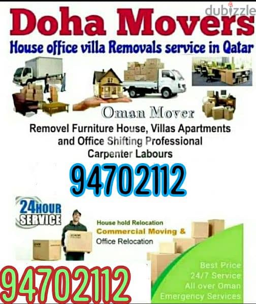 Muscat Mover carpenter house  shiffting  TV curtains furniture fixings 0