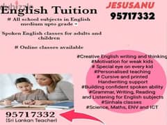 TEACHING ALL ENGLISH SUBJECTS UPTO GRADE 10