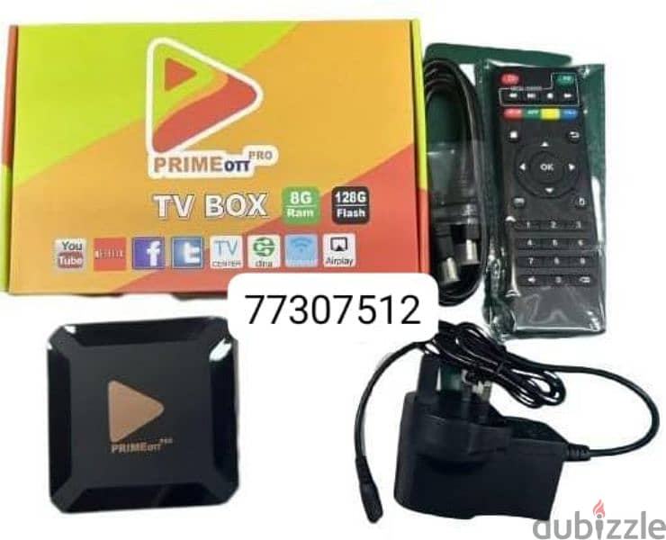 New 5G Tv Setup Box with one Year Ip_Tv subscription 0