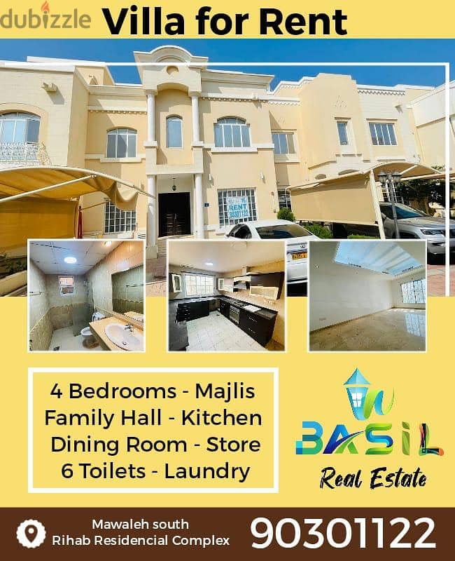 VILLA 35 - 4BHK VILLA IN REHAB COMPLEX MAWALEH SOUTH 1