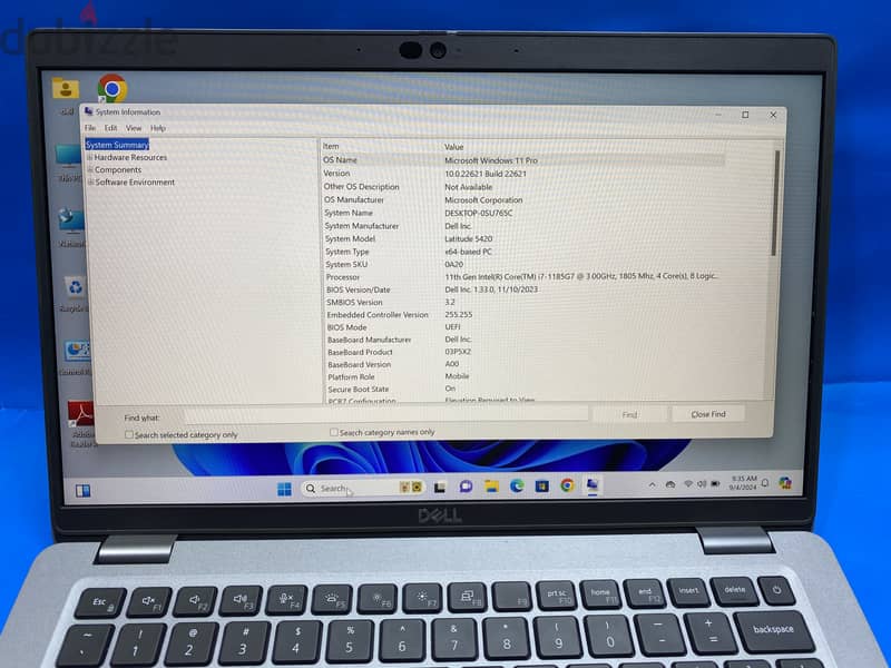 DELL LATITUDE 5420 TOUCH SCREEEN i7-16RAM-512GB SSD 5