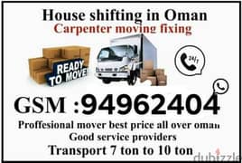 Movers And Packers profashniol Carpenter Furniture fixing transport